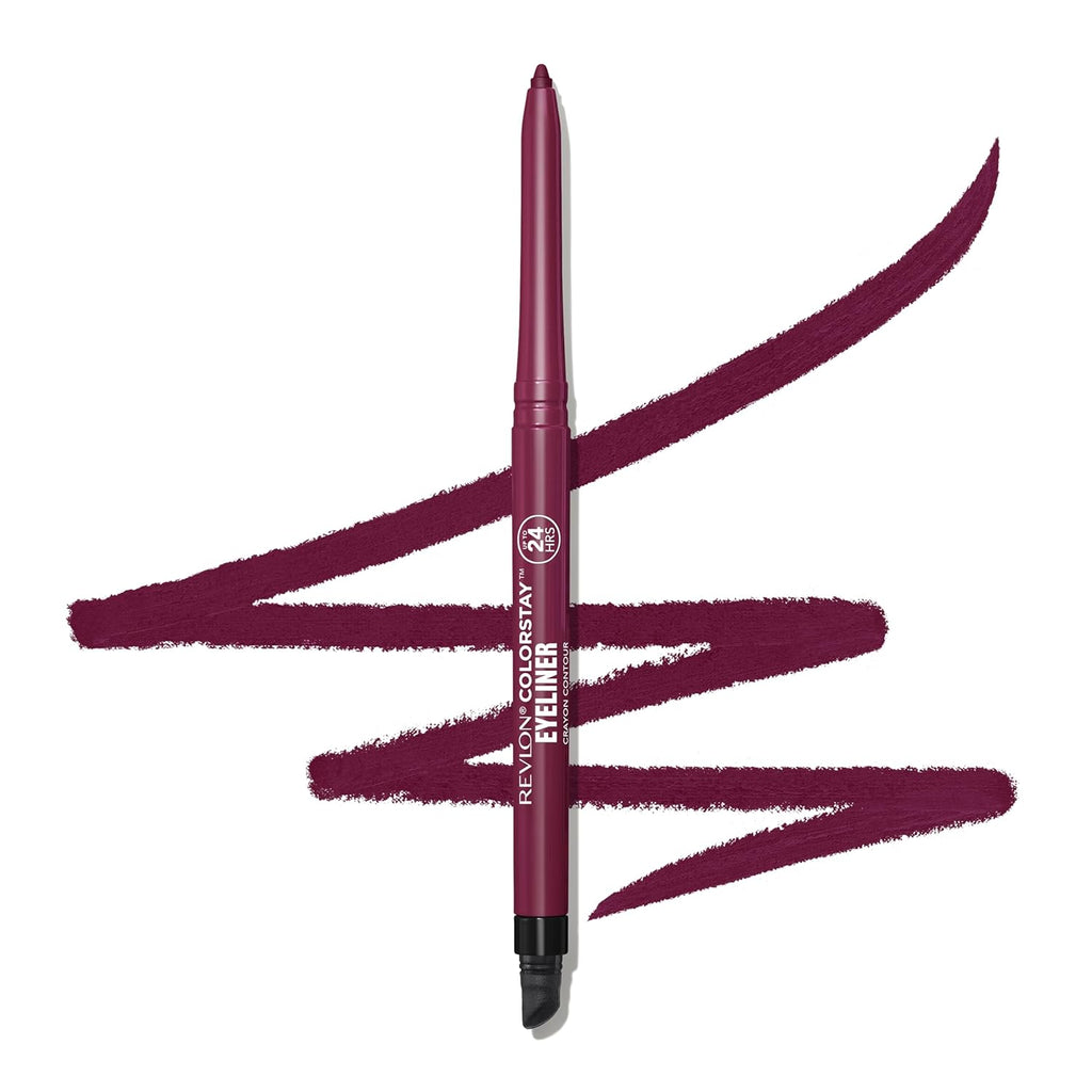 Revlon ColorStay Pencil Waterproof Eyeliner, Smudge-Proof, Eye Makeup with Built-In Sharpener, Long-Lasting, Matte Finish, 202 Black Brown, 0.01 oz