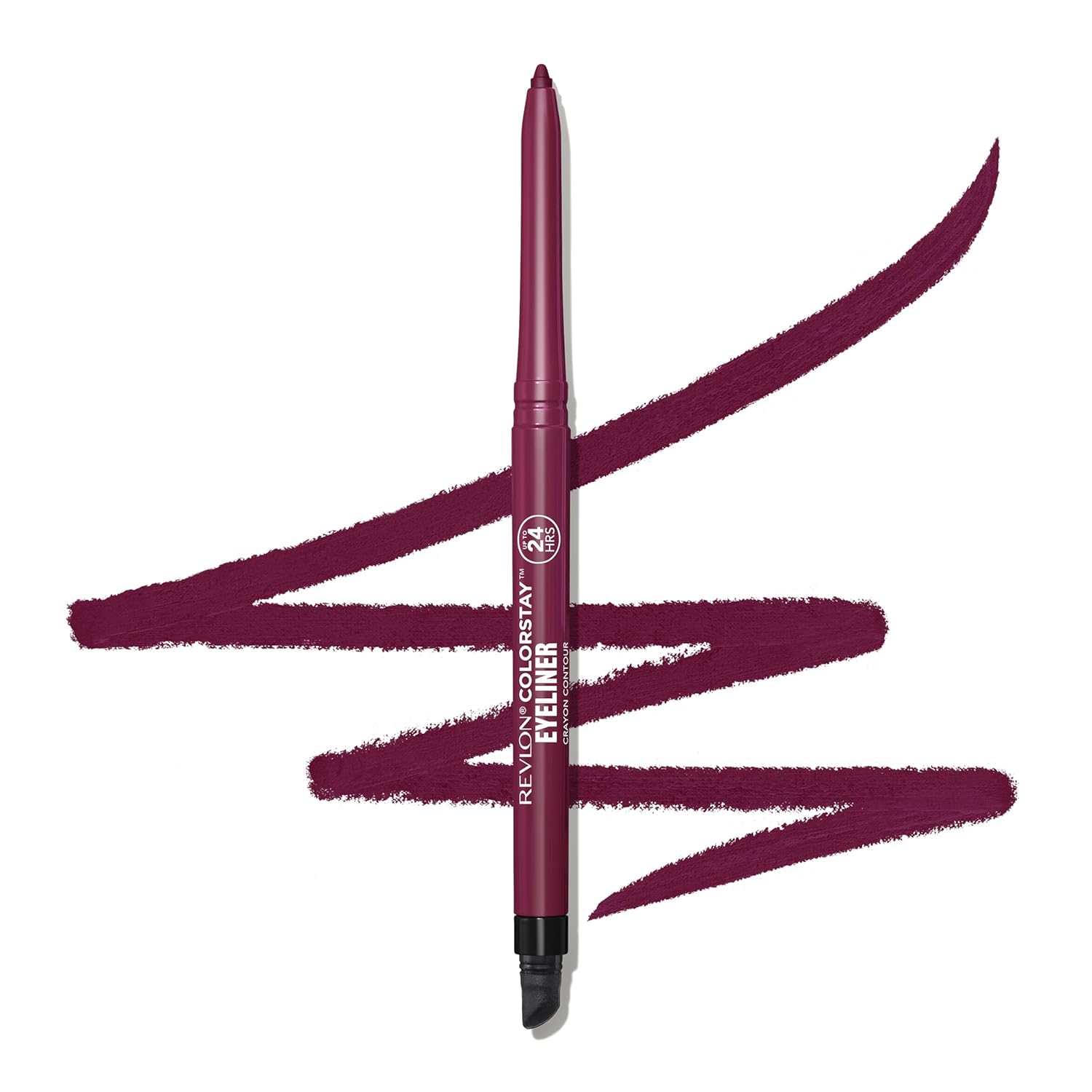 Revlon ColorStay Pencil Waterproof Eyeliner, Smudge-Proof, Eye Makeup with Built-In Sharpener, Long-Lasting, Matte Finish, 202 Black Brown, 0.01 oz