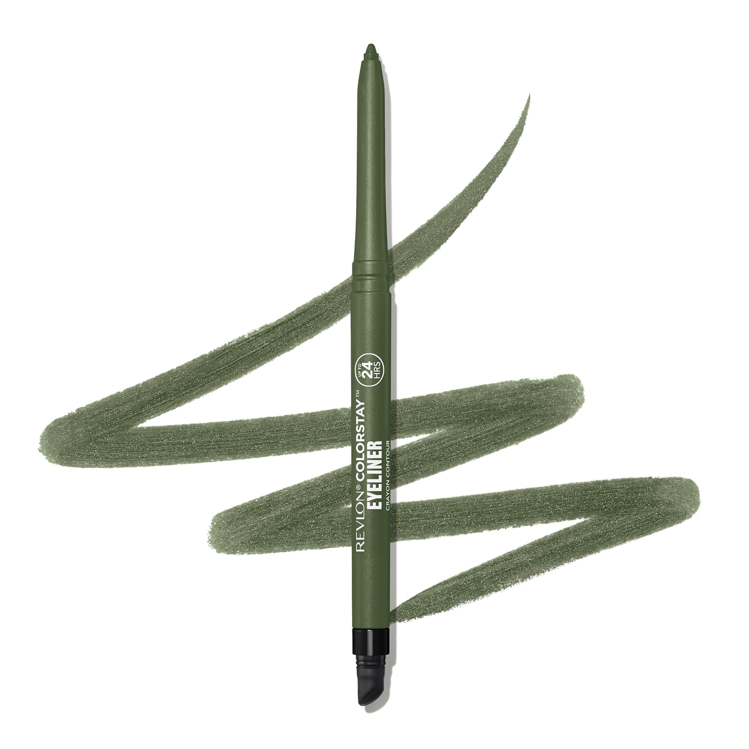 Revlon ColorStay Pencil Waterproof Eyeliner, Smudge-Proof, Eye Makeup with Built-In Sharpener, Long-Lasting, Matte Finish, 202 Black Brown, 0.01 oz