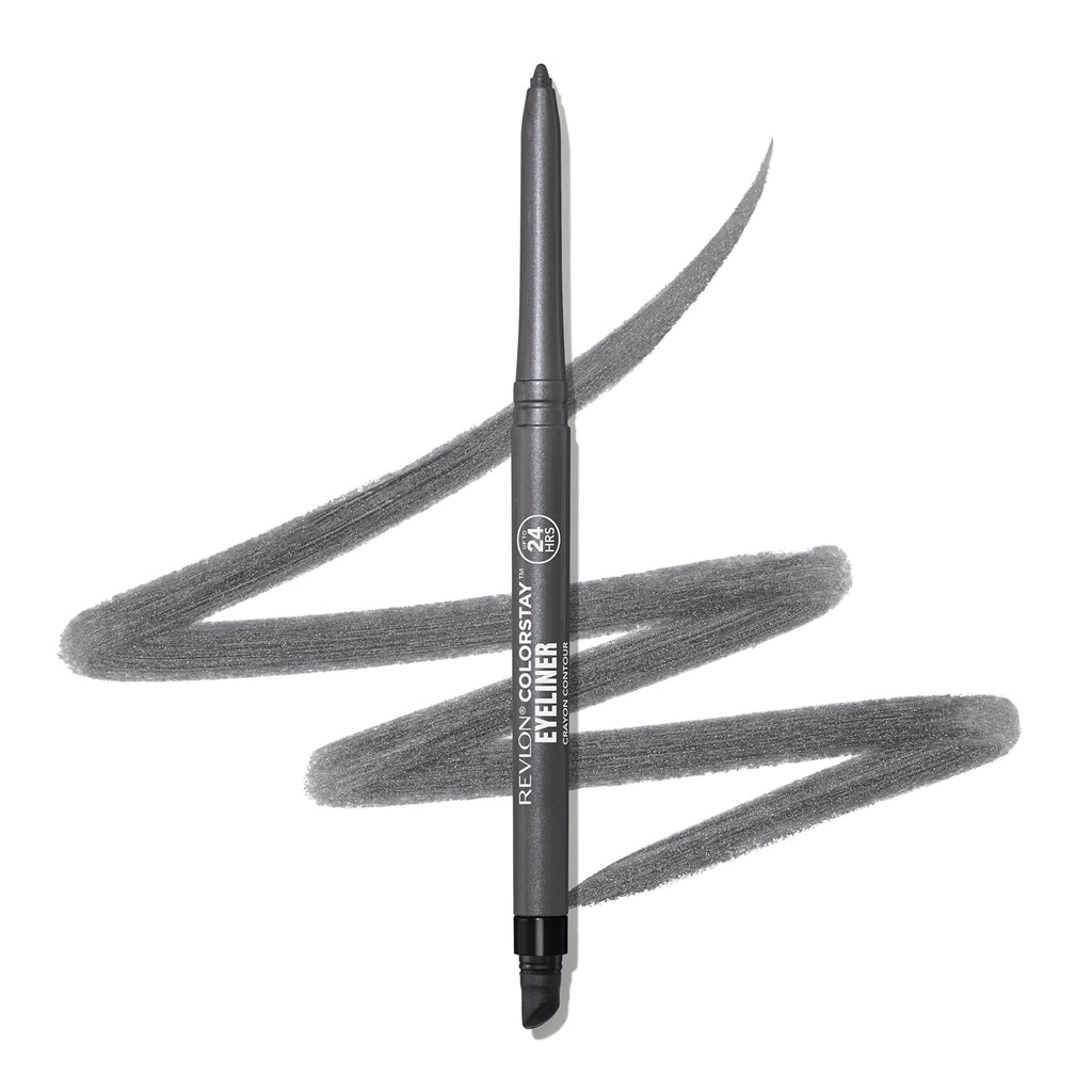 Revlon ColorStay Pencil Waterproof Eyeliner, Smudge-Proof, Eye Makeup with Built-In Sharpener, Long-Lasting, Matte Finish, 202 Black Brown, 0.01 oz