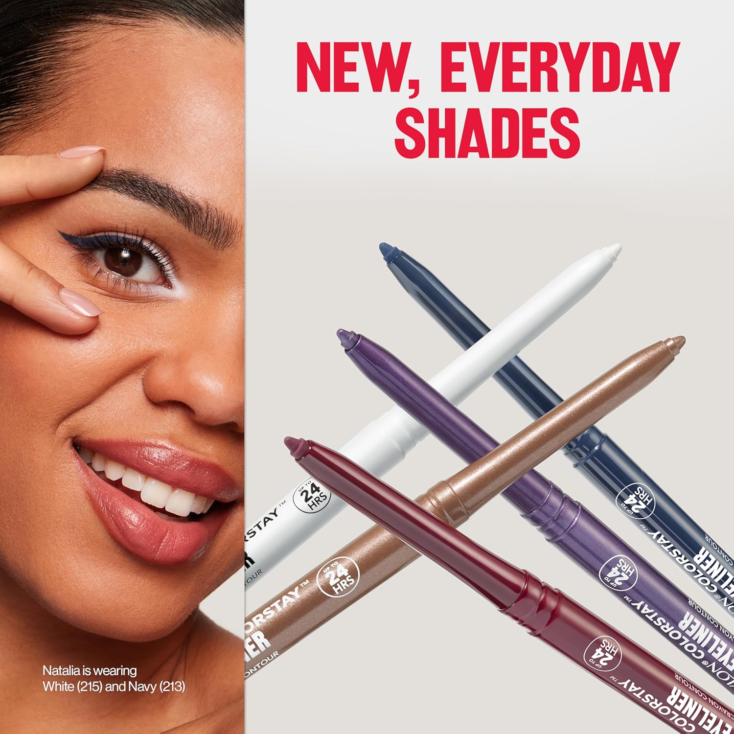 Revlon ColorStay Pencil Waterproof Eyeliner, Smudge-Proof, Eye Makeup with Built-In Sharpener, Long-Lasting, Matte Finish, 202 Black Brown, 0.01 oz