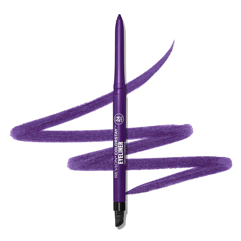 Revlon ColorStay Pencil Waterproof Eyeliner, Smudge-Proof, Eye Makeup with Built-In Sharpener, Long-Lasting, Matte Finish, 202 Black Brown, 0.01 oz