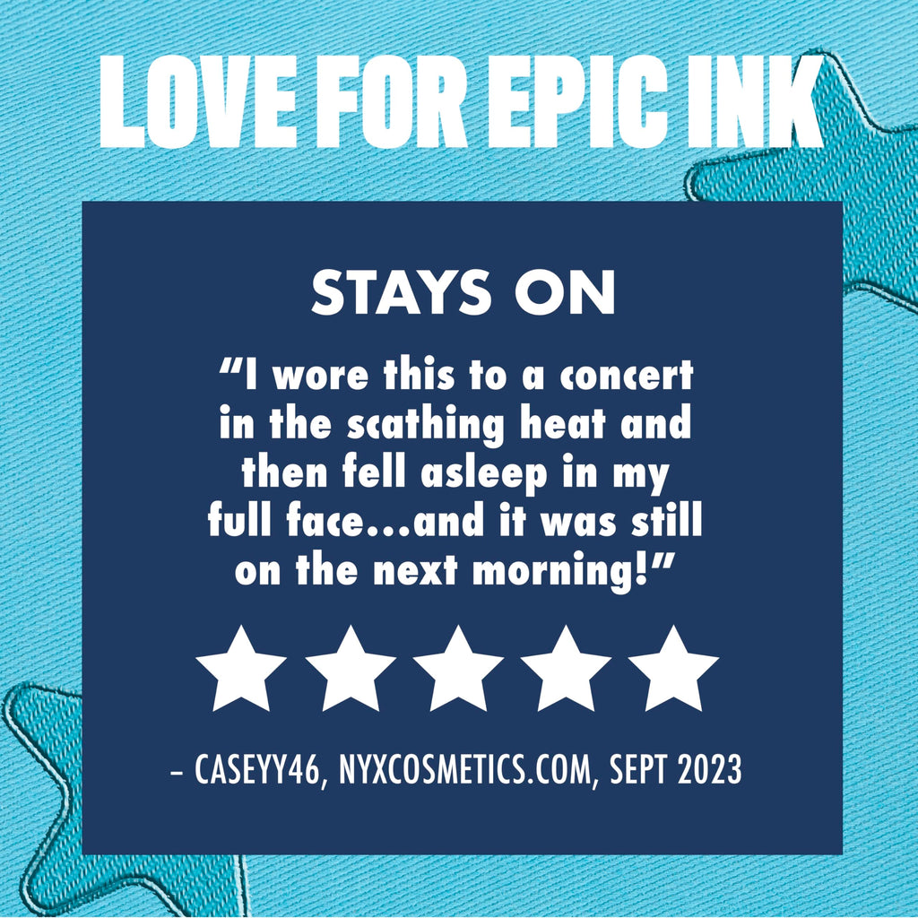 NYX PROFESSIONAL MAKEUP Epic Ink Liner, Waterproof Liquid Eyeliner - Black, Vegan Formula